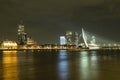 Erasmusbrug cable-stayed bridge over the Maas river in the center of Rotterdam with city view Royalty Free Stock Photo