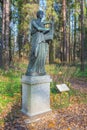 Sculpture of Erato in the Pavlovsk park. Royalty Free Stock Photo
