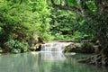 Eravan Waterfall, Kanchanabury, Thailand Royalty Free Stock Photo