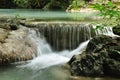 Eravan Waterfall, Kanchanabury, Thailand Royalty Free Stock Photo