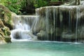 Eravan Waterfall, Kanchanabury, Thailand Royalty Free Stock Photo