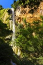 Erawan Waterfal top floor is cliff with natural