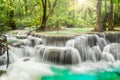 Erawan Waterfall in Kanchanaburi Royalty Free Stock Photo