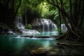 Erawan Waterfall, Kanchanaburi Province, Thailand Royalty Free Stock Photo
