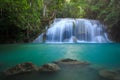 Erawan Waterfall, Kanchanaburi, Thailand Royalty Free Stock Photo
