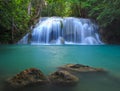 Erawan Waterfall, Kanchanaburi, Thailand Royalty Free Stock Photo