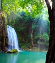 Erawan Waterfall, Kanchanaburi, Thailand Royalty Free Stock Photo