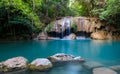 Erawan Waterfall, Kanchanaburi, Thailand Royalty Free Stock Photo