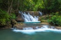 Erawan waterfall loacated Kanchanaburi Province , Thailand