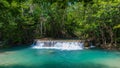 Erawan waterfall loacated Kanjanaburi Province