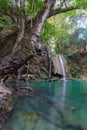 Erawan Waterfall in National Park Royalty Free Stock Photo