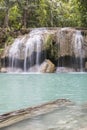 Erawan waterfall Royalty Free Stock Photo