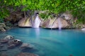 Erawan Waterfall in Thailand Royalty Free Stock Photo