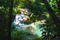 Erawan Waterfalls During February Royalty Free Stock Photo