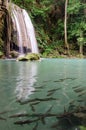 Erawan Waterfalls Thailand fairy atmosphere