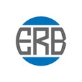 ERB letter logo design on white background. ERB creative initials circle logo concept. ERB letter design Royalty Free Stock Photo