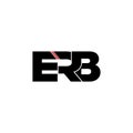 ERB letter monogram logo design vector Royalty Free Stock Photo