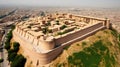 Erbil Citadel, Historic Tourist Building, UNESCO Architectural Fund. AI generated.