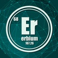 Erbium chemical element. Royalty Free Stock Photo