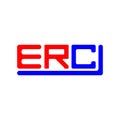 ERC letter logo creative design with vector graphic, ERC Royalty Free Stock Photo