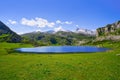 Ercina lake at Picos de Europa in Asturias Spain Royalty Free Stock Photo