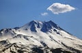 Erciyes mountain and clouds Royalty Free Stock Photo