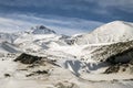 Erciyes Mountain / Kayseri / Turkey, winter snow season landscape Royalty Free Stock Photo