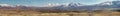 Landscape in Turkey. Landmark attraction. Panorama of Mountain Erciyes Royalty Free Stock Photo