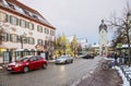 Erding, Germany, the Beautiful tower SchÃÂ¶ner Turm. Winter.