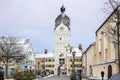 Erding, Germany, the Beautiful tower SchÃÂ¶ner Turm. Winter.