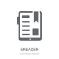 Ereader icon. Trendy Ereader logo concept on white background fr