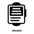 eReader icon vector isolated on white background, logo concept o