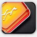 Ereader Software App Style Icon. Generative AI.