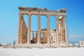 Erechteion Temple at the Acropolis in Athens Greece Royalty Free Stock Photo