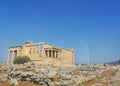 Erechteion Temple of caryatids acropolis of Athens Royalty Free Stock Photo