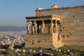 Erechteum temple and Caryatids, Acropolis, Athens, Greece Royalty Free Stock Photo