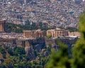 Erechtheion ancient temple on acropolis of Athens, Greece