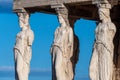 Statues at the Athens Acropolis Royalty Free Stock Photo