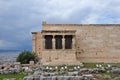 Erechtheion caryatids Royalty Free Stock Photo