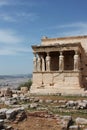 Erechtheion temple, Caryatid Porch on the Acropolis in Athens, Greece Royalty Free Stock Photo