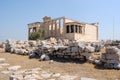 Erechtheion with Karyatides Royalty Free Stock Photo