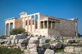 Erechtheion with Porch of the Caryatids Acropolis Athens, Greece Royalty Free Stock Photo