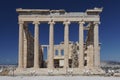 Erechtheion temple, Acropolis of Athens Royalty Free Stock Photo
