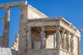 Erechtheion temple, Acropolis of Athens, Greece Royalty Free Stock Photo