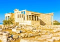 Erechtheion temple of Acropolis Royalty Free Stock Photo