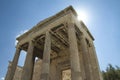 Erechtheion Temple in Athens Greece. Royalty Free Stock Photo