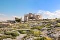 Erechtheion Temple with Caryatid Porch on the Acropolis of Athens, Greece. World heritage ancient architecture monuments. Ancient Royalty Free Stock Photo