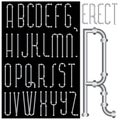 Erect font