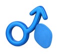 Erectile Dysfunction Male Symbol Isolated Royalty Free Stock Photo