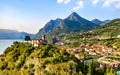 Eremo di San Pietro in Marone at Lake Iseo in Italy Royalty Free Stock Photo